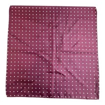 Vintage 100% Silk Burgundy Polka Dot Handkerchief Pretty Woman Julia Rob... - $37.39