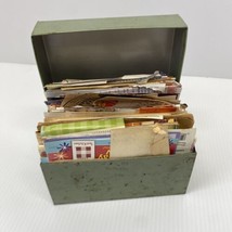 VTG 60s-90s Clipped Printed Handwritten Grandma Recipes in Metal Recipe Box - $27.72