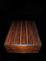 Elie Bleu Classic Macassar Ebony Wood Humidor 110 count Made in France NIB image 3