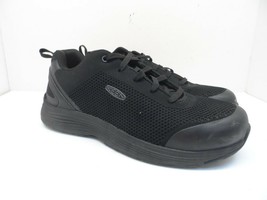 KEEN Men&#39;s Sparta Aluminum Toe Work Shoe 1022100 Black/Black Size 12D - £53.22 GBP
