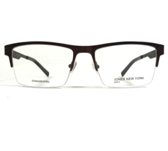 Jones New York J351 BROWN Gafas Monturas Cuadrado Borde Medio 56-18-145 - £33.26 GBP