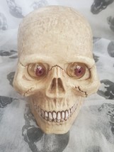 Paper Magic Group 1995 Skull With Moving Flashing Eyes Twinkle Halloween... - $25.74