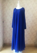 Coblat Blue Long Chiffon dress Women Summer Loose Fitting Chiffon Maxi Dress image 3