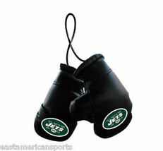 New York Jets NFL Boxing Gloves Car Auto Logo Decoration Mirror Hanging ... - $8.99