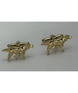 VTG HICKOK Pointer Hunting Dog Gold Tone Mens Cuff Links Irish Setter La... - $459.58 MXN