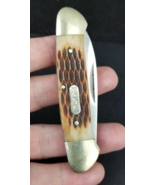 BUCK 389 canoe pocket knife 2020 genuine bone scales - $32.99