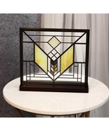 Frank Lloyd Wright Lake Geneva Tulip Scene Stained Glass Wall Or Desktop... - €70,19 EUR