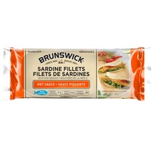 10 Cans Brunswick Boneless Sardines Fillets in Hot Sauce 100g Each-Free Shipping - £33.36 GBP