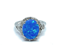 ADIRFINE 925 Sterling Silver Oval Opal CZ Ring - $59.99