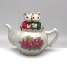 Vintage Hallmark Christmas Ornament, Mother and Daughter Mice in Teapot - $24.19