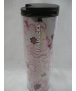 Starbucks Pink Floral Summer Gold Foil Acrylic Travel Tumbler Cup 16 oz ... - €24,81 EUR