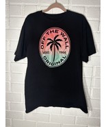 Vans Off The Wall Neon Palm Smiley Shirt Mens Large Black - £11.55 GBP