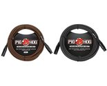 Pig Hog PHM20BRD Black/Red Woven High Performance XLR Microphone Cable, ... - £21.91 GBP