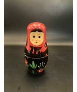 Russian 5-Piece Matryoshka Hand-Painted Wooden Nesting Dolls - $311.51 MXN