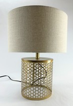 Industrial Modern Table Lamp Bronzed Gold Metal with Shade from My Swank... - £15.45 GBP