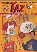 Taz Cross Stitch Booklet 1995 Tasmanian Devil Leisure Arts 2785 - $3.96