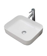 20 x 15.6 Inch Vessel Bathroom Sink White Ceramic - $117.81
