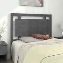 Bed Headboard Grey 105.5x4x100 cm Solid Pine Wood - £32.56 GBP