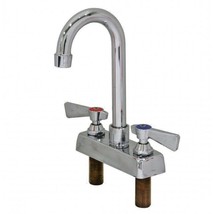 SET Commercial Bar 4&quot; Deck Mount Faucet W/5&quot; Gooseneck Spout #AA-422G (N... - £74.99 GBP