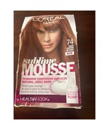 L&#39;Oreal Paris Sublime Mousse Permanent Hair Color 74 Dark Copper Blonde NIB - £12.46 GBP