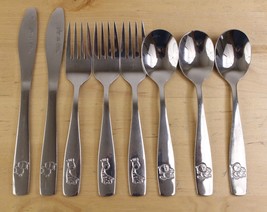 Lot of 8 Asher &amp; Olivia Flatware for Kids Toddler Utensils Knives Forks ... - $9.89