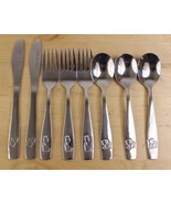 Lot of 8 Asher &amp; Olivia Flatware for Kids Toddler Utensils Knives Forks ... - $9.89