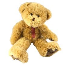 Fiesta Happy Bear  Plush Stuffed 18&quot; Golden Brown Fuzzy Soft - $17.89