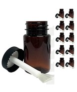 10 Empty Plastic Bottles Brush Applicator Cap Arts Craft Paint Jar Conta... - £30.25 GBP