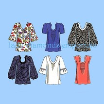 Womens Loose Fitting Pullover Tunic Tops Short or Long Sleeve 5 Looks Plus Size  - £11.15 GBP