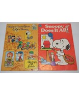 Vintage Lot of 2 Peanuts Gang Books Charlie brown Snoopy Schulz - $544.70 MXN