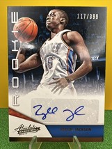 Reggie Jackson Rookie Auto 2012-13 Absolute #183 /399 Thunder Pistons Clippers - $11.29