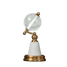 Anyhouz 29cm Crystal Ball Showpiece Tabletop Home Decor Modern Art Living Room D - £103.51 GBP