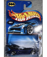 Batmobile, #001 First Editions (Hot Wheels, 2004) New On Card - $11.29