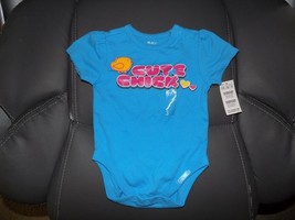 The Children&#39;s Place Blue Cute Chick Shirt size 0-3 months Girl&#39;s NEW - £11.08 GBP