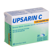 Upsarin C 330/220 mg x20 effervescent tablets UPSA - pain and fever (PAC... - £79.92 GBP