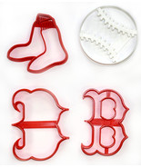 Boston Red Sox Theme Baseball Team Set Of 4 Cookie Cutters USA PR1067 - $205.31 MXN