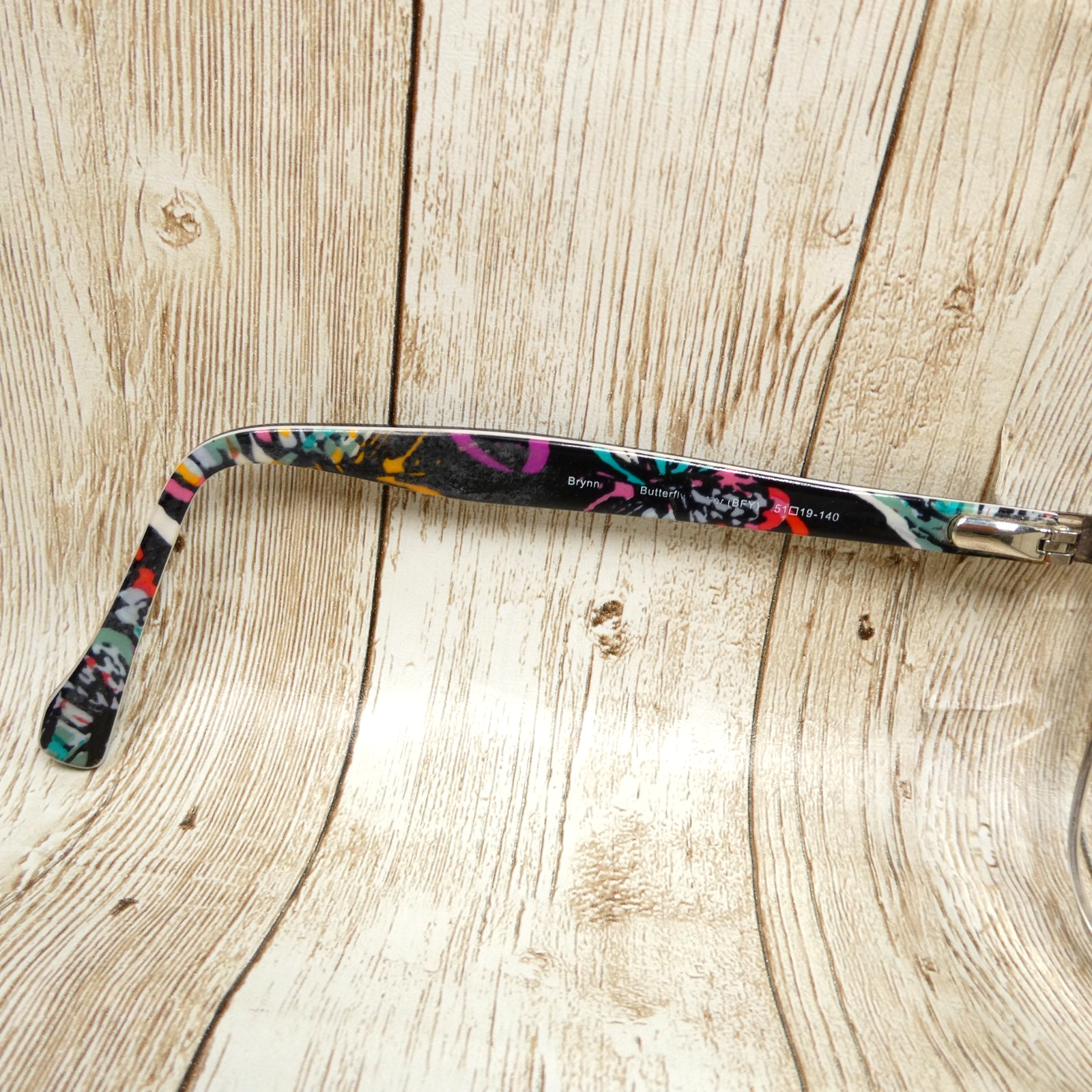 Vera Bradley Brynn Black Eyeglasses FRAMES w/Case - Butterfly Flutter 51-19-140 Item image 14