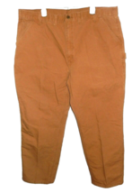 Carhartt Brown Washed Duck Work Dungaree Fit Utility Pant B11 Men&#39;s 43 x 31 - $34.49