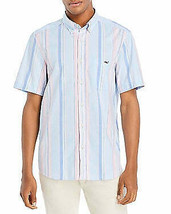 Vineyard Vines Mens Stretch Cotton Short-Sleeve Awning Stripe Shirt, Size L - £62.91 GBP