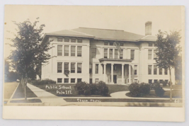Vintage RPPC Public High School in Polo Illinois Postcard -- 3.5&quot; x 5.5&quot; - £9.66 GBP