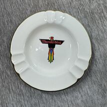 Thunderbird Ashtray Sabina Line 22k Gold Trim Round Ceramic Vintage Hote... - $458.83 MXN