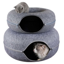 Donut Cat Bed - Interactive Game Toy and Cozy Cat Tunnel - £41.55 GBP+