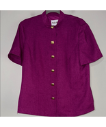 Plaza South Magenta Suit Jacket/Blazer with Gold Buttons - $276.52 MXN