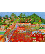 Postcard California Painting Environmental Mural Mill Valley 6 x 4 inches - £3.88 GBP