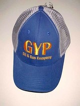 GYP Oil &amp; Gas Company Adult Unisex Blue Gray Yellow Trucker Cap One Size New - $33.86