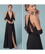Reformation Cordelia Romantic Flowing Gorgette Formal Wrap Maxi Dress $3... - $2,012.54 MXN