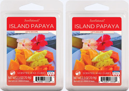 Scentsational Scented Wax Cubes 2.5oz 2-Pack (Island Papaya) - £8.57 GBP