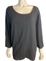 Talbots Plus Women&#39;s 3/4 Sleeve Sweater Black 3X - $37.99