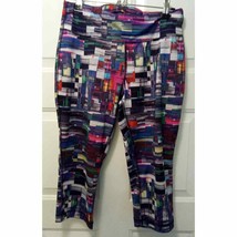 Danskin Now Women’s Yoga Active Capri Leggings Med Multicolor Pattern - $12.19