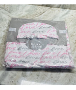 Betty &amp; Bob 1 Swaddle Blanket 30 Inches X 40 Inches/1 Hat: Baby/Girl-“LO... - $35.52